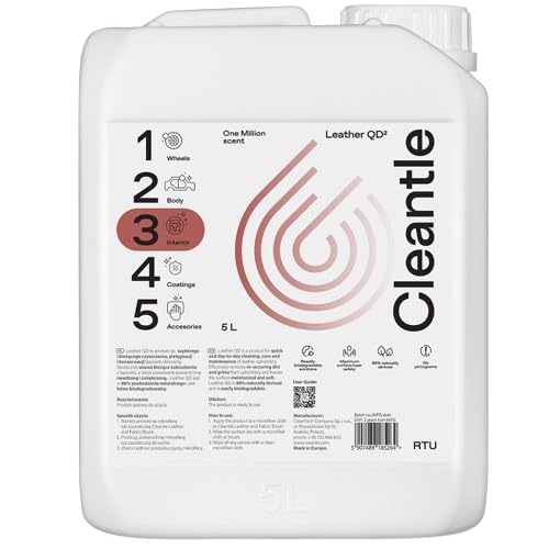 Leather QD Schnelle Lederreinigung & Pflege, 98% natürliche Inhaltsstoffe, Feuchtigkeitspflege 5L