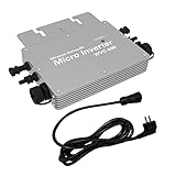inversor hibrido solar eolico ✅【Maximum Power Point Tracking】: Potente algoritmo MPPT (Maximum Power Point Tracking) que optimiza la potencia de los paneles solares a recoger. Captura y recoge la luz solar de forma eficaz y ofrece un rendimiento de hasta el 99,5 %. Los microinversores pueden controlar de forma independiente cada componente en paralelo, mejorar el factor de seguridad, minimizar los riesgos de seguridad y trabajar de manera estable.