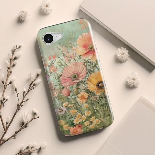 Esdot Cute Case for iPhone 16e,Compatible with Magsafe,Trendy Floral - image 8