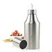 Produktbild Öl Flasche Edelstahl Öl & Essig Spender Ölbehälter Auslaufsicher Ölflasche, Liquid Zutatenspender Flasche Staubdicht Silber Novata (1000ML)