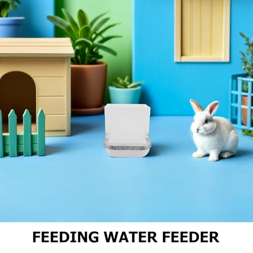 Comedero automático para conejos que evita el volcado de comida y protege el hábitat 6