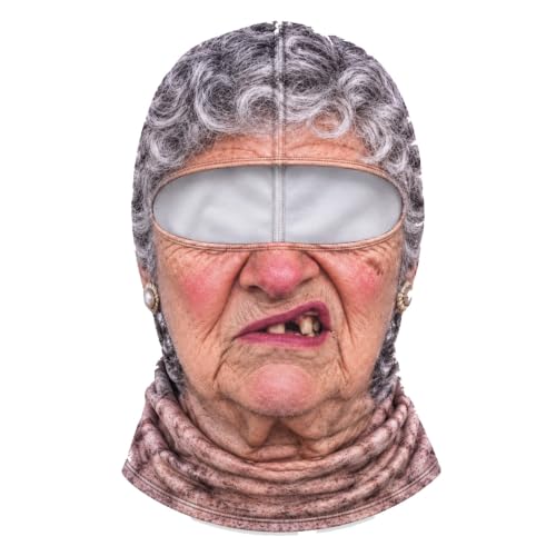 Funny Ski Mask for Men Realistic Realistic Old Man Balaclava Masks 2026 - image 1