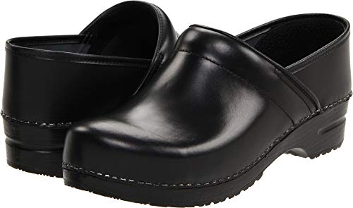 Sanita Pro Cabrio Professional Clogs for Men - Arch Support, Durable, Closed-Back Slip-On Shoes - Black, Mens 11.5-12
