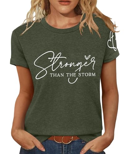 T Shirts for Women Crewneck Boho Flowers Wildflowers Graphic Tees 2025 Summer Cute Shirts Short Sleeve Tops