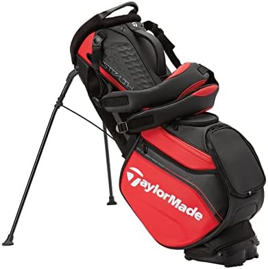 TaylorMade Unisex's Tour Stand Bag, Red, Black & White, One Size