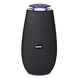 Magnavox MMA3787-BK Portable Stereo Speaker with Color Changing Lights and Bluetooth Wireless...