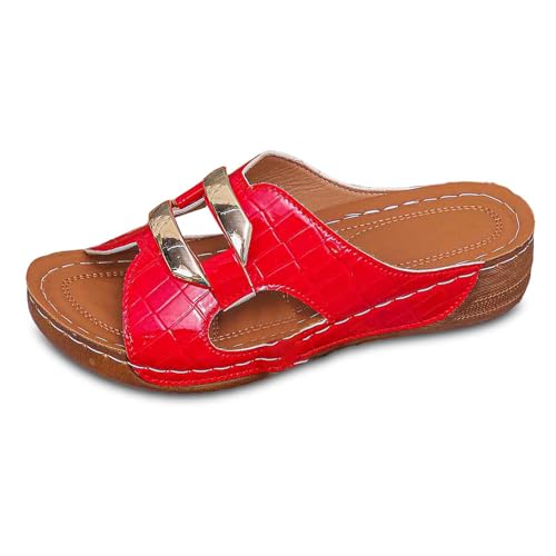 Pantoufle extérieure et intérieure femme sandale cuir pour la marche