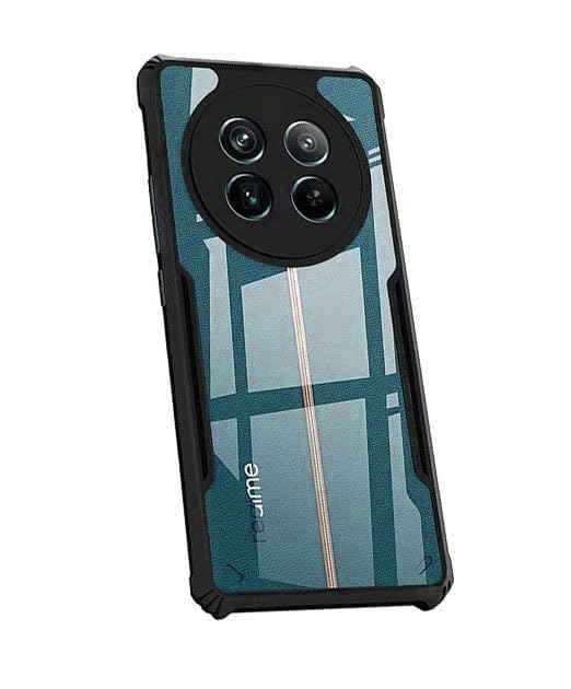 COBERTA Polycarbonate Back Cover For Realme Narzo 70X 5G Back Cover Case-Black Transparent (B0D2HRHXMT) Amazon Price History, Amazon Price Tracker