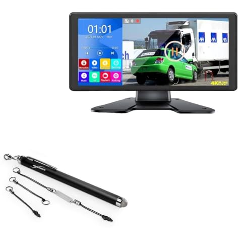BoxWave Stylus Pen Compatible with Voonoa RV Backup Camera System (10.36 in) - EverTouch Capacitive Stylus, Fiber Tip Capacitive Stylus Pen - Jet Black