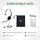 Yealink Telefon-Headsets für Bürotelefone YHS34 Lite QD zu RJ9 Headset Kompatibel mit Poly Avaya Snom Grand Stream Telefone Schreibtisch Festnetz-Headset mit Mikrofon -Mono/72g/2.1m Kabel