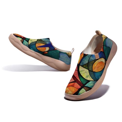 Women's Lightweight Slip On Loafers Canvas Travel Shoes Dopamine Dressing Fashion Sneakers Walking Casual Footwear2