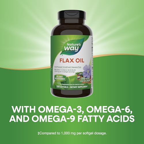 Nature's Way Premium Flax Oil, 52% ALA, Cold Pressed, 200 ct - image 4