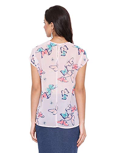 Image of oxolloxo Women Printed Short Sleeve Round Neck Regular Top