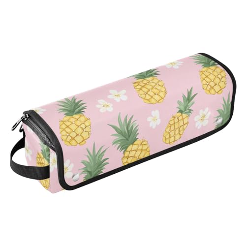 Bolsa de viaje rosa para plancha de pelo y accesorios miniatura 1