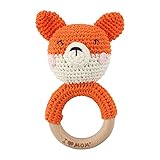 RUBY Sonajero Bebe Recien Nacido Sonajero De Madera,Juguete 