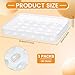 Ferrochef 3 Pack Deviled Egg Containers with Lid, 60 Slot Plastic Egg Holders for Refrigerator, Clear Storage Deviled Eggs Carrier for Party, Picnic, Travel, Camping