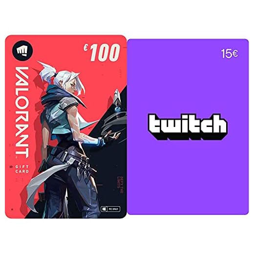 VALORANT €100 Guthaben (Digital Code) + Twitch €15 Guthaben (Digital Code)