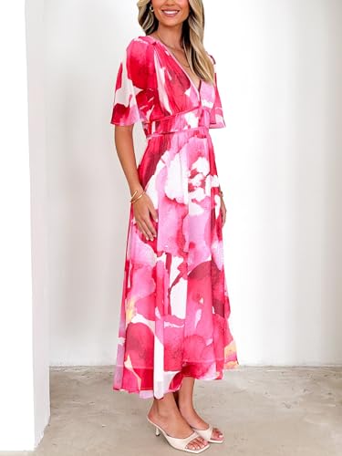 Image of Flessibili Womens Summer Floral Maxi Dress Wedding Guest Party Long Dresses 2026