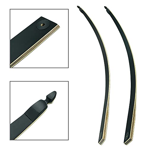 Black Hunter Original Takedown Longbow Limbs Replacement, Glurak 60Lb Fiberglass And Bamboo Sheet Laminated Bow Limbs #TOP5