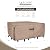 ULTCOVER 600D Tough Canvas Rectangular Patio Furniture Cover - Waterproof Outdoor Table and Chair Covers 64Lx52Wx28H inch