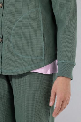 Veste à capuche en coton bio texturé de qualité supérieure - 4