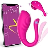 APP & Remote Control Vibrating Panties Wearable Vibrator, Healexcer Smartphones Dual Motors Adult Sex Toys for Women Couples Pleasure with Vibrating Ball 9 Stimulations, Couples Sex Products Games