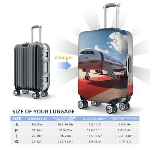 Elastic Travel Luggage Cover for Suitcase Tsa Approved Stretch Scratch-Resistant Suitcase Protector Cover Washable Red Carpet Airplane Baggage Covers Fits 18-32 Inch Luggage Case2