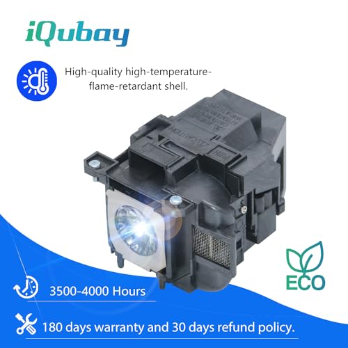 Image of ELP78 /ELP87 /ELP88 Quality Replacement Projector Lamp Bulb for Epson PowerLite Home Cinema S /X27 520 530 1040 2000 2030 2040 2045 730HD 740HD 97H 98H 99WH 955WH EX7230 EX7235 EX3240 EX7240 536Wi