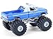 1990 F 350 Monster Truck NYPD (New York Police Department) Blue with White Top Kings of Crunch - Hot Pursuit Special Edition 1/64 Diecast Model Car by Greenlight 49170E