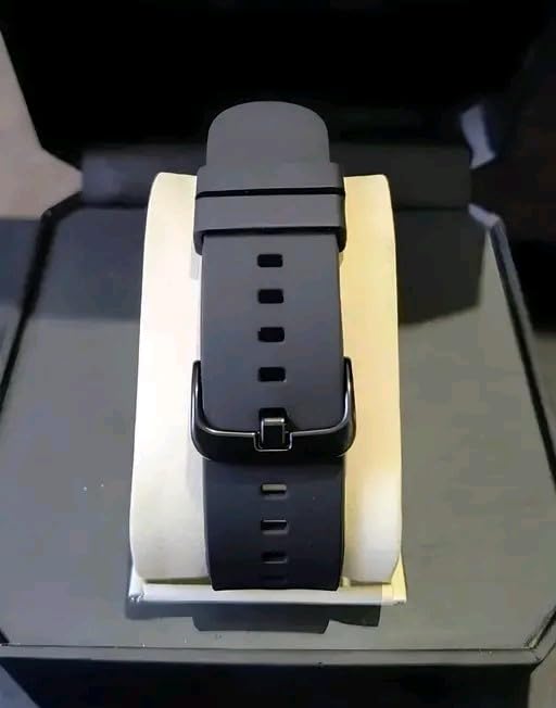 Image of Stylish Black Dial Silicone Strap Wrist Watch for Men & Women - Durable, Trendy, Comfortable, Unisex Fashion Watch