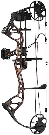 Bear Archery Royale Ready to Hunt Compound Bow Package for Adults and Youth, 12”- 27” Draw Length, 5-50 Lbs Draw Weight, Up to 290 FPS, Limbs Made in USA, Limited Life-Time Warranty