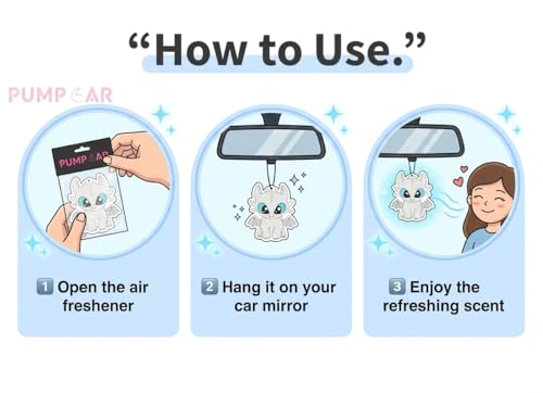 Image of PumpCar 2 pieces Light Fury double-sided hanging cartoon cherry-scented funny car air freshener Cool spider hanging for rearview mirror Car Interior Accessories Gifts