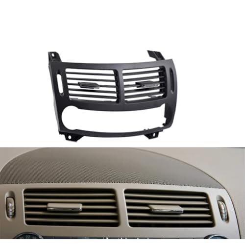 Grille d'aération centrale W211 pour Benz Classe E 2003-2008 gris - 2