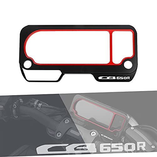 YIEBA pour CB650R CB 650R CB650 R 2019 2020 2021 Cadre de Moto écran Instrument Boîtier de Compteur Couvercle de Protection CB650R Accessoires (Rouge) Cover