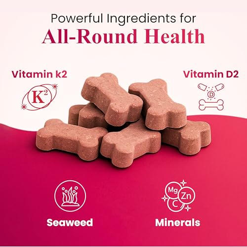 Image of Petroyale Calcium Chews for Dogs - Calcium Supplement for Dogs with Multivitamins - Dog Calcium Tablets for Strong Bones, Joints & Teeth - Calcium for Dog Soft Chew - 50 Chewable Soft Chews