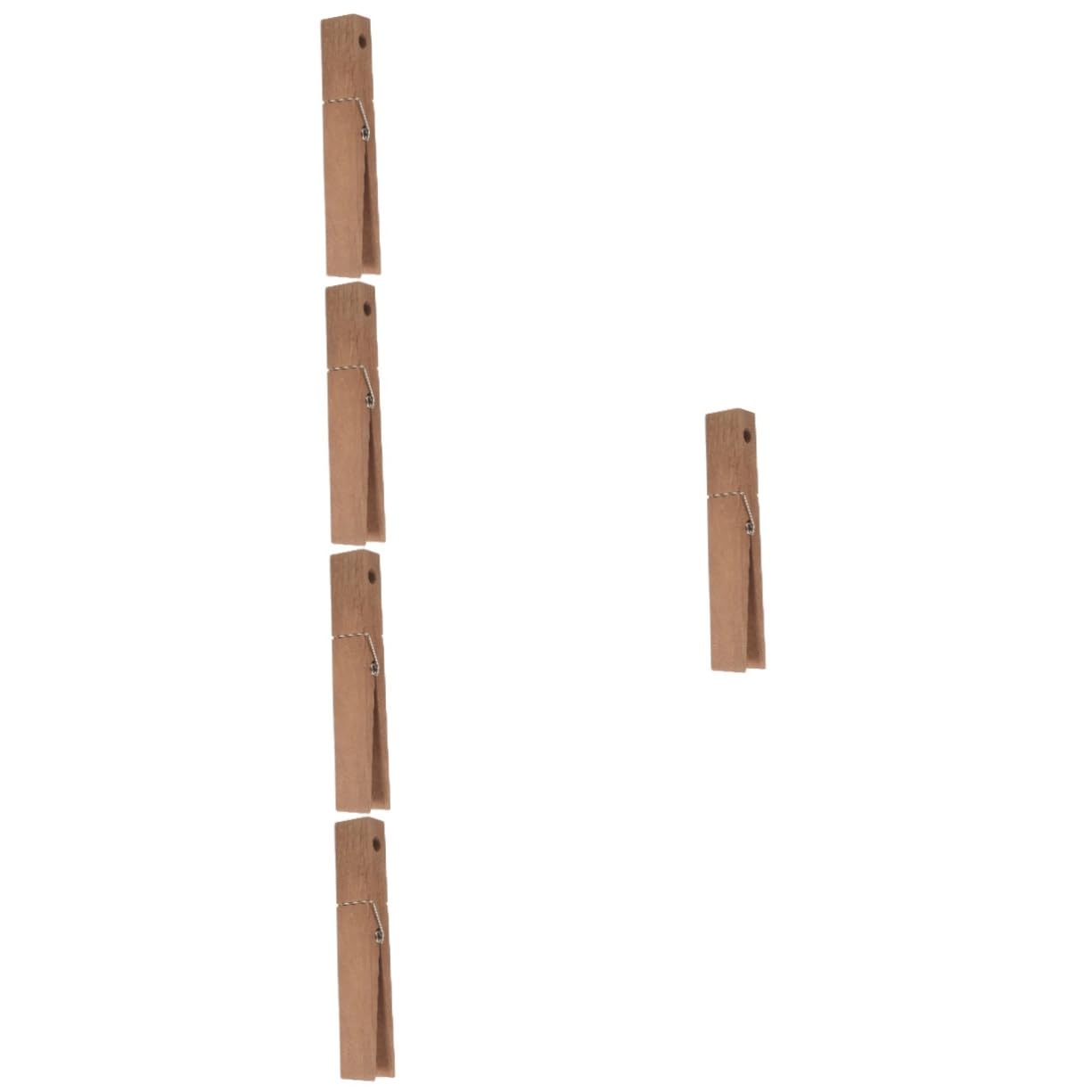 MAGICLULU 5 Pezzi Di Mollette Da Bucato in Legno Di Grandi Dimensioni Per Asciugamani Da Bagno Stendibiancheria Resistente Installazione Comoda