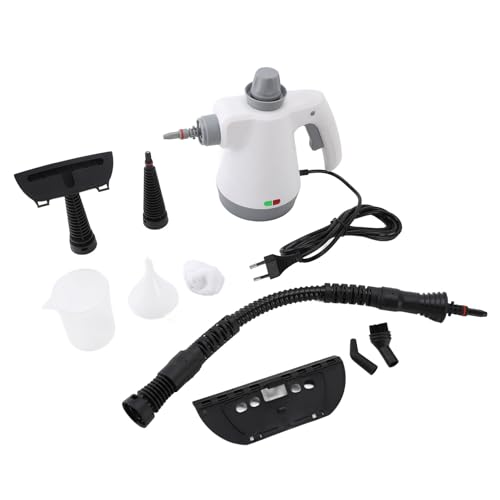 Limpiador a vapor de mano con múltiples boquillas de pulverización, máquina de limpieza a vapor presurizada multifunción portátil para el hogar, el automóvil y la tapicería,