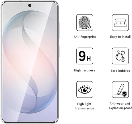 Image of (1 Pack Military-Grade Gorilla Tempered Glass For Samsung Galaxy S26 | (6.3 inch) Screen Protector | Anti Scratch | 9H Hardness | HD Clear, Fingerprint Working