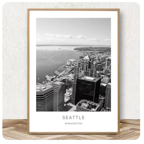 Paysage urbain mondial sur toile pour habiller un salon contemporain