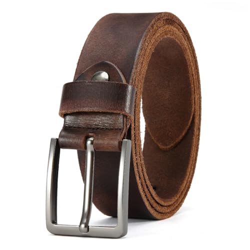 Men's Genuine Leather Dress Belts Handmade Classic Every Day Leather Jeans Belt