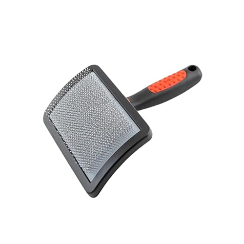 Paw Brothers Soft Pin Curved Slicker Brush for Dogs, Coated Tips, Maximum Coverage, Gentle on Skin, Size 3