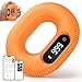 Grip Strength Trainer with Smart Bluetooth APP, Countable Hand Extension Exerciser for Muscle Building and Injury Recover, Portable Hand Exerciser at Office, School and Home Use, Silicone (40 LB)