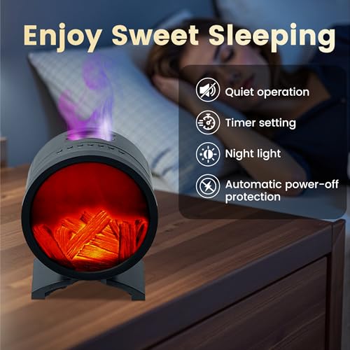 30% Off Fireplace Essential Oil Diffuser with Speaker & Humidifier - Image 6