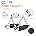 CAP Barbell Deluxe Double D Handle with Rubber Handgrips