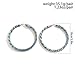 BETHYNAS Boho Denim Circle Hoop Earrings Chunky Cool Fabric Casual Street Style Earrings Exaggerated Round Ear Jewelry for Women (Big)