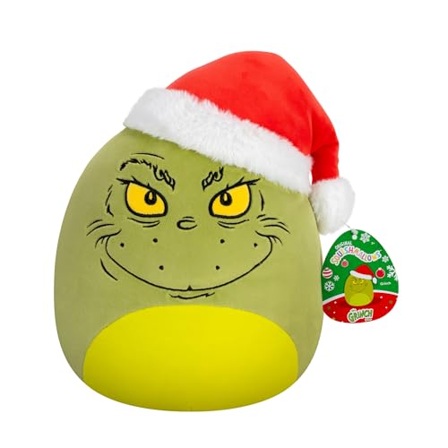Squishmallows SQGR00021 - Original 25 cm Grinch mit Santa Hut -...