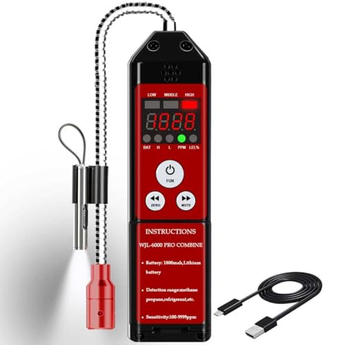 Aprvtio KXRꌟm WJL-6000PRO RVRKXRꌟm &rWAA[t 1800mAh[dobe[ PPM LEL% VRKXvp^p_CAv[