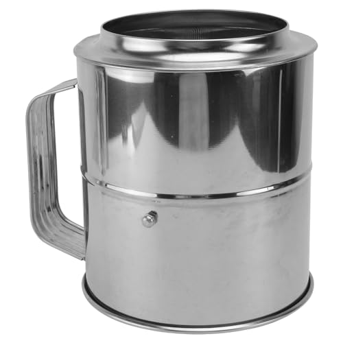 SHINYPASING ステンレス製手持ち式小麦粉ふるい 1個 細かいメッシュフィルター搭載 家庭用ベーキング対応 食品ストレーナー キッチン用品の商品画像（Amazon）
