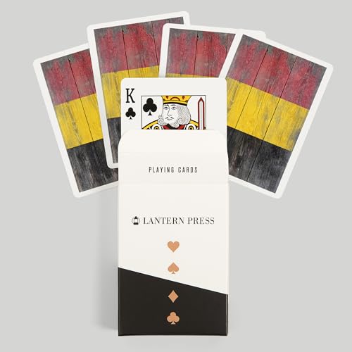 Baraja de cartas Póker Rustic Belgium Country Flag miniatura 6