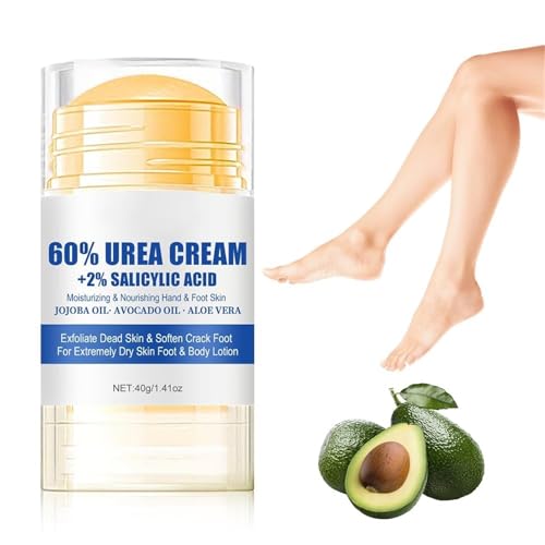 GONEBIN 60% Urea Hydrating and Anti-Cracking Foot Cream, 2025 Upgraded Moisturising and Relieves Cracking and Dryness Foot Cream, Foot Lotion Stick Repairs Feet and Hand (1PCS, 40G/1.41Oz)